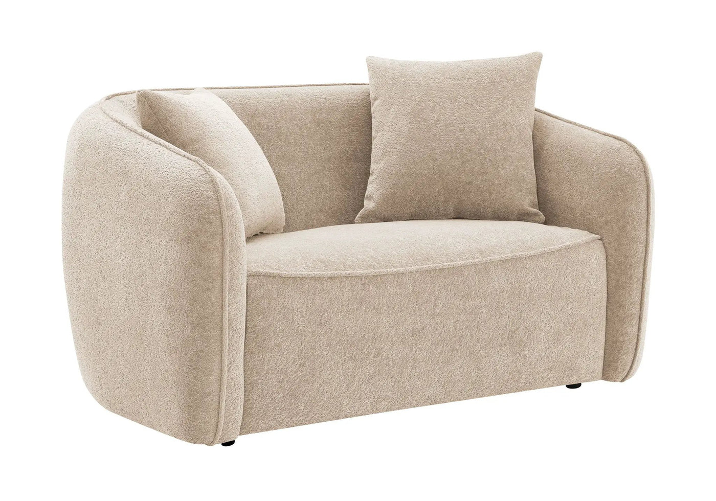 Keith - Loveseat With 2 Matching Color Toss Pillows by Unique Piece Furniture