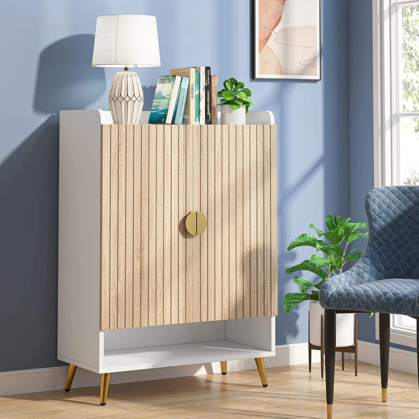Shoe Cabinet With Doors, 7 Tier Storage Organizer by HouseOfZazla