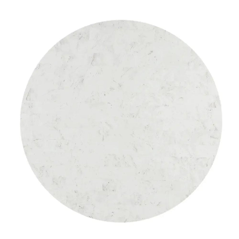 Kala - Round Dining Table With Marble Top - Natural Marble Top & Oak by Unique Piece Furniture