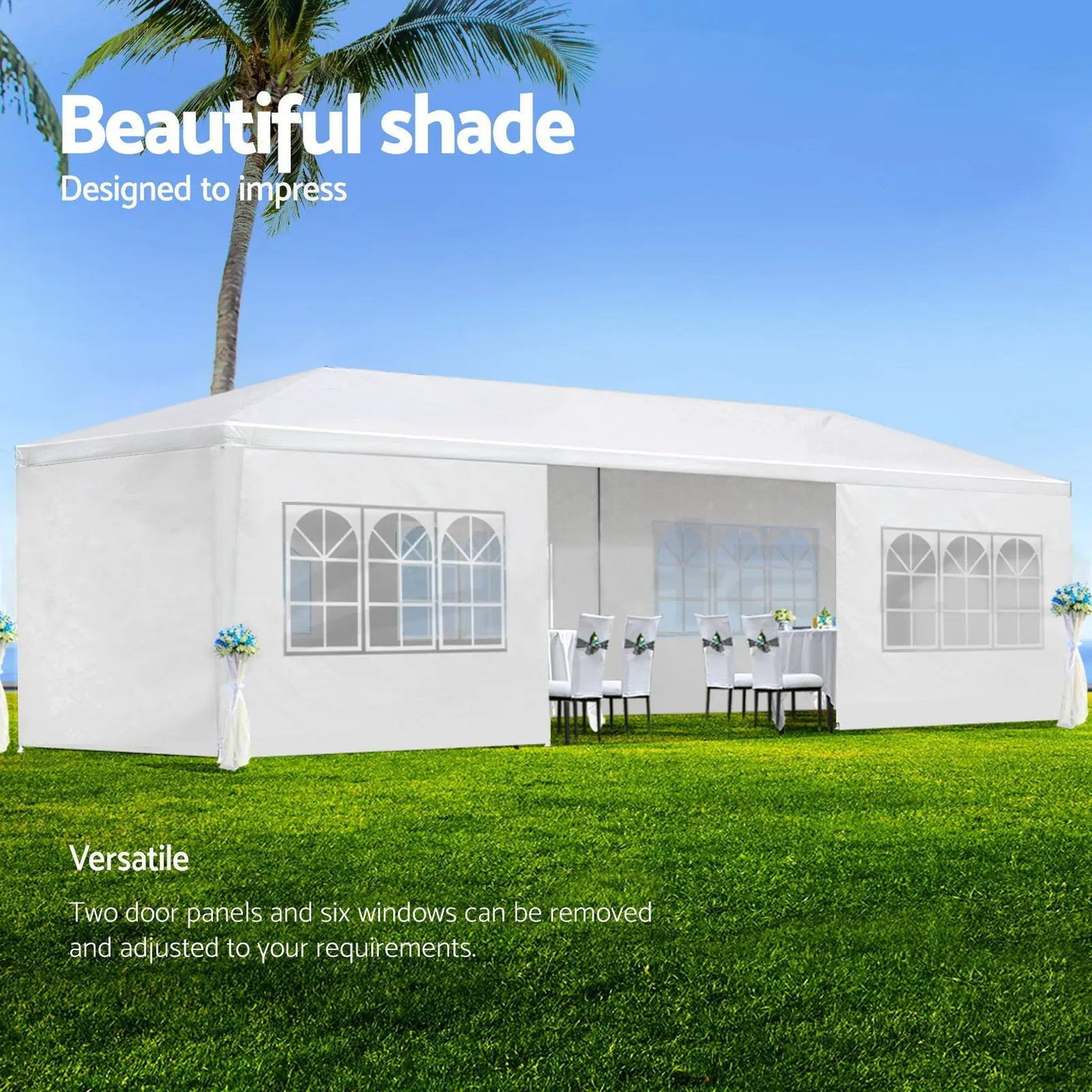 10X30' Wedding Party Canopy Tent Outdoor Gazebo With Removable Sidewalls by HouseOfZazla