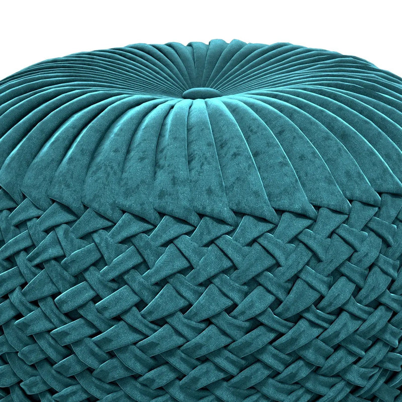 Grafton - Handcrafted Round Pouf by HouseOfZazla