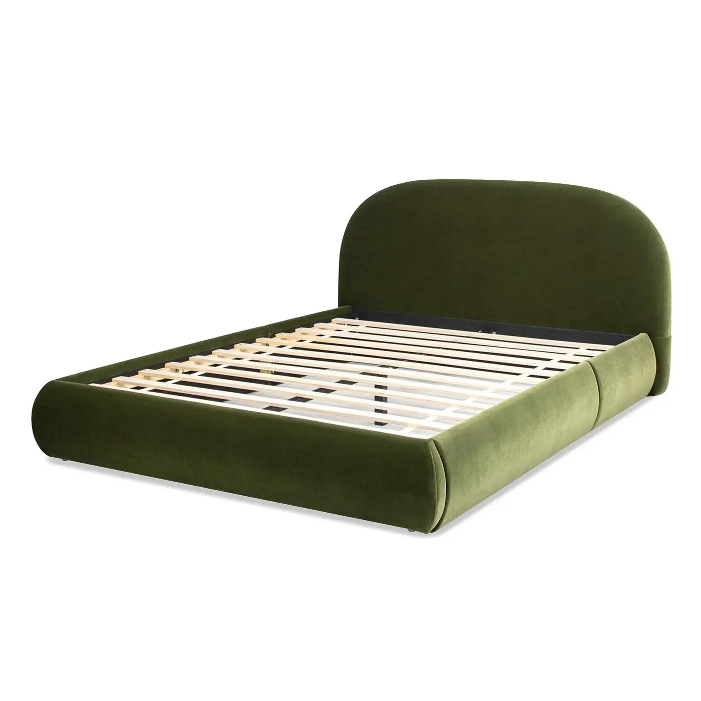 Archie Puffy Grounded - Upholstered Platform Bed by HouseOfZazla