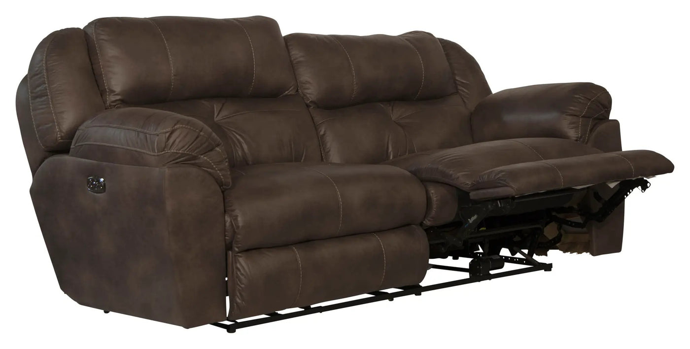 Ferrington - Power Lay Flat Reclining Sofa with Power Adjustable Headrest & Lumbar by Unique Piece Furniture