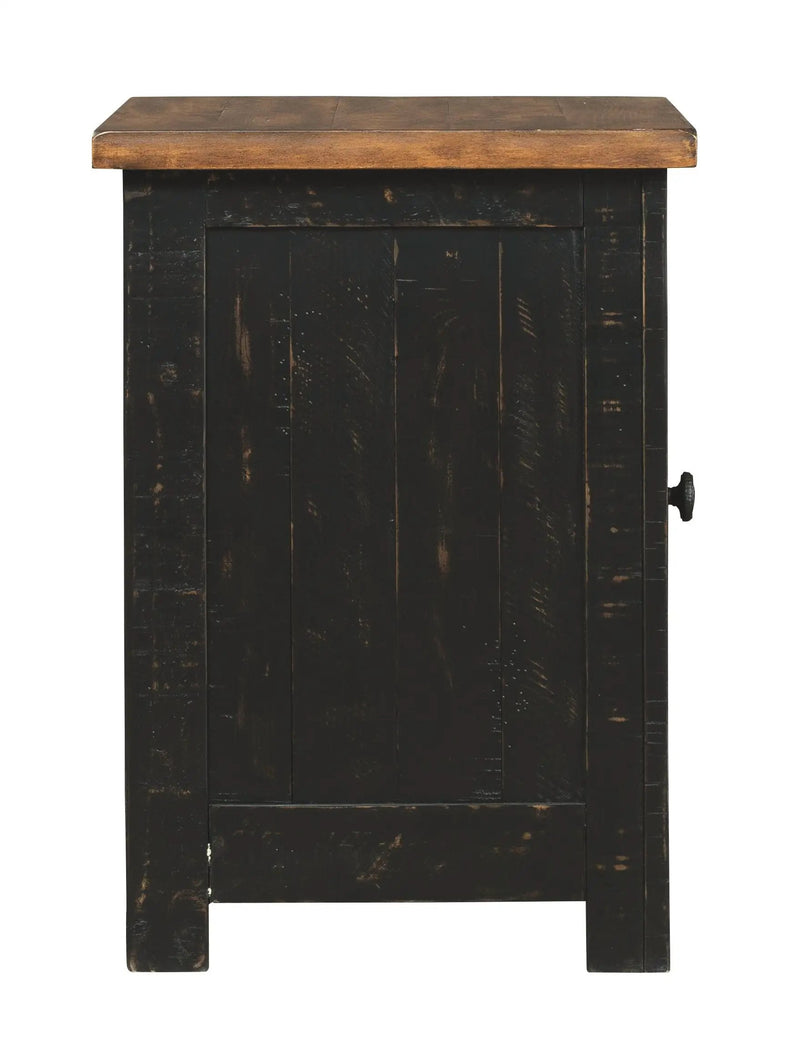 Valebeck - Chair Side End Table - Black / Brown by Unique Piece Furniture