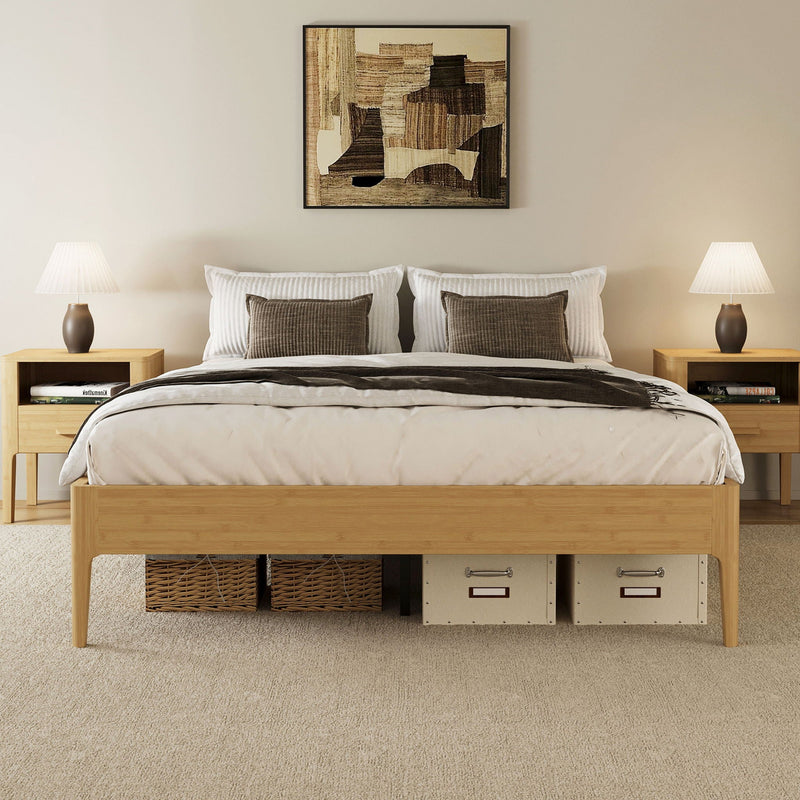 Modern Minimalist Style Platform Bed by HouseOfZazla