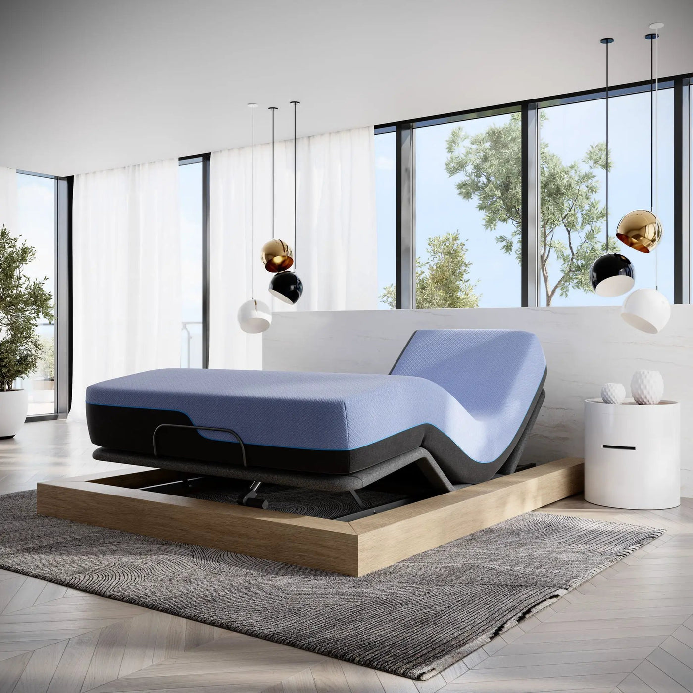 12" Refresh Flex Head Hybrid Cooling Fast Responding Latex Foam & Coil Mattress by Unique Piece Furniture