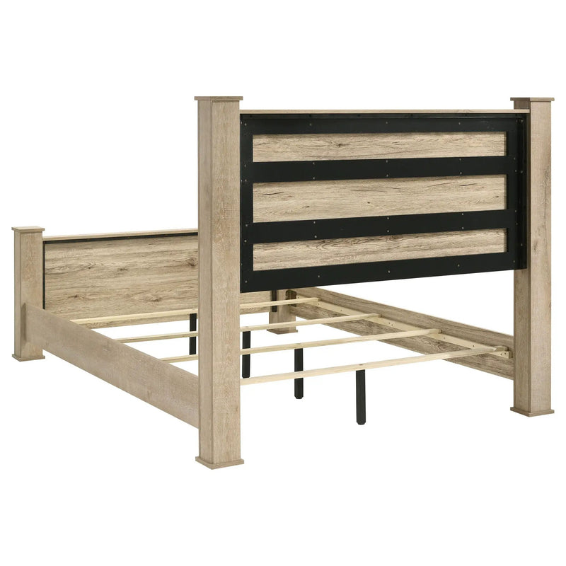 Oakglen 55-inch California King Panel Bed Weathered Oak by Unique Piece Furniture