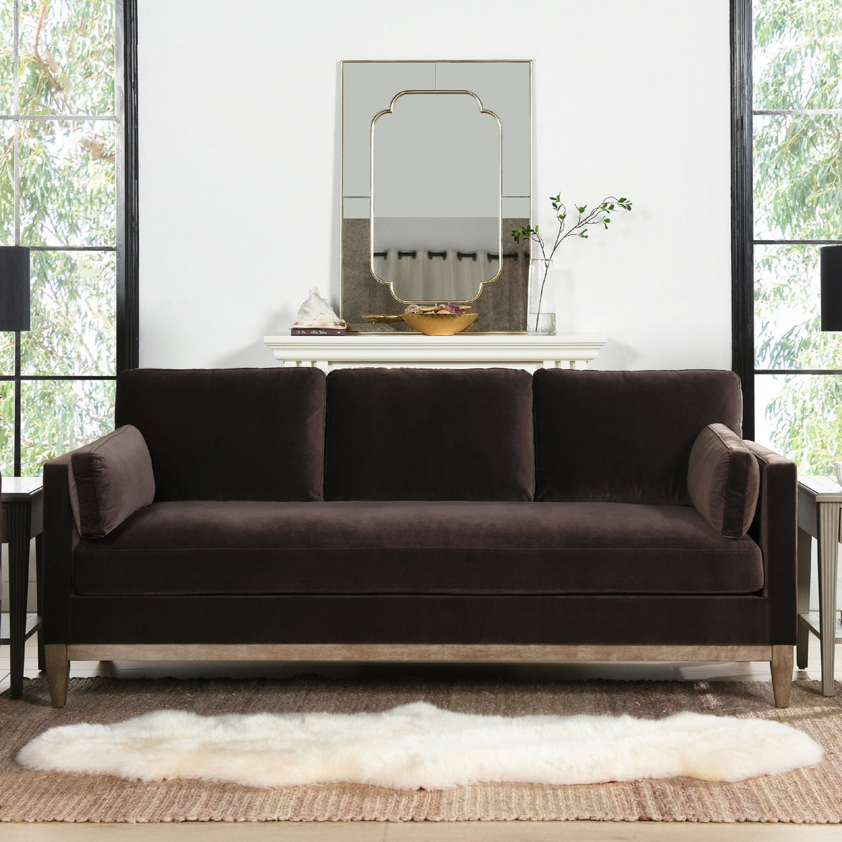 Modern Farmhouse Sofa with Performance Upholstery - Multiple Colors, photo 8 of 40