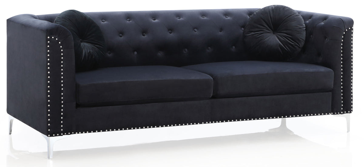 Elegant Contemporary Sofa with Nailhead Accents - Choice of Color, photo 16 of 17