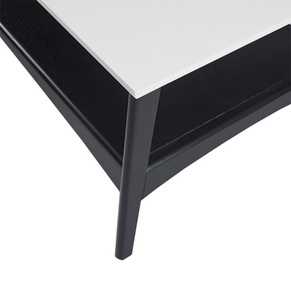 Modern Table With Extra Storage Coffee Table with Shelf - Dark Brown, Light Brown, White, photo 25 of 31