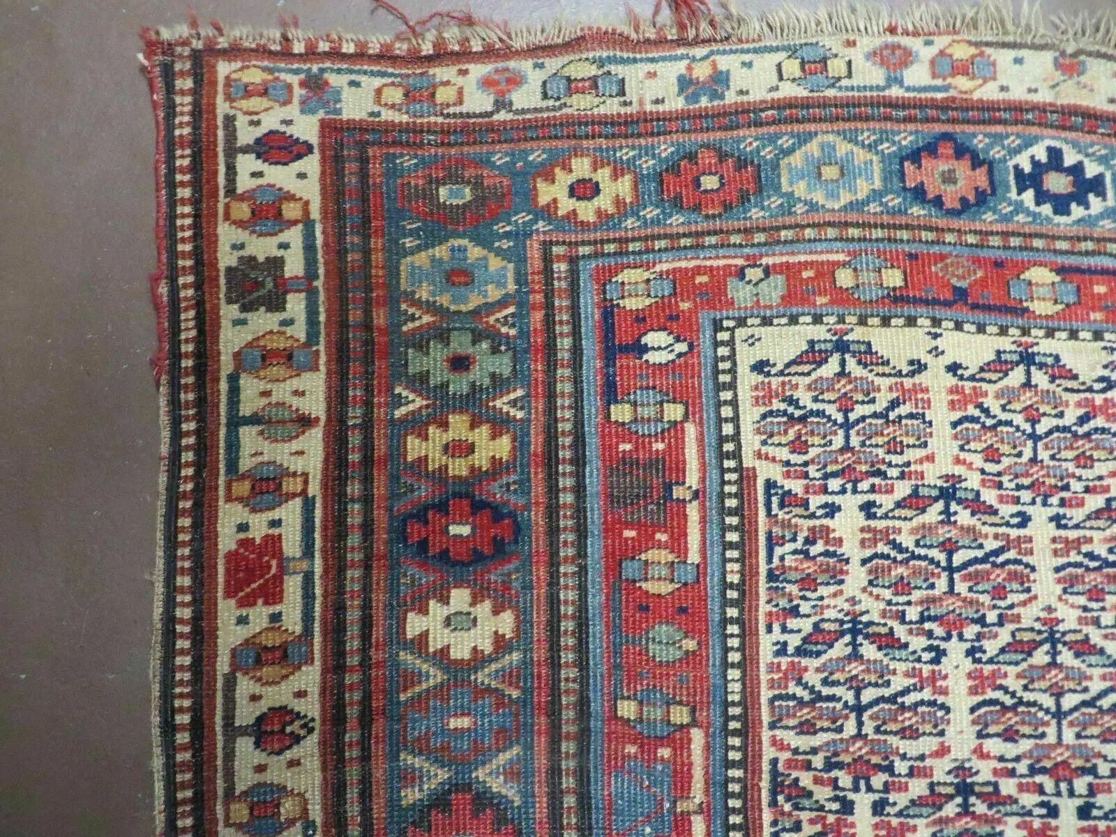 5' X 9' Antique Handmade Caucasian Kuba Wool Rug Veg Dye Runner Nice by Jewel Rugs