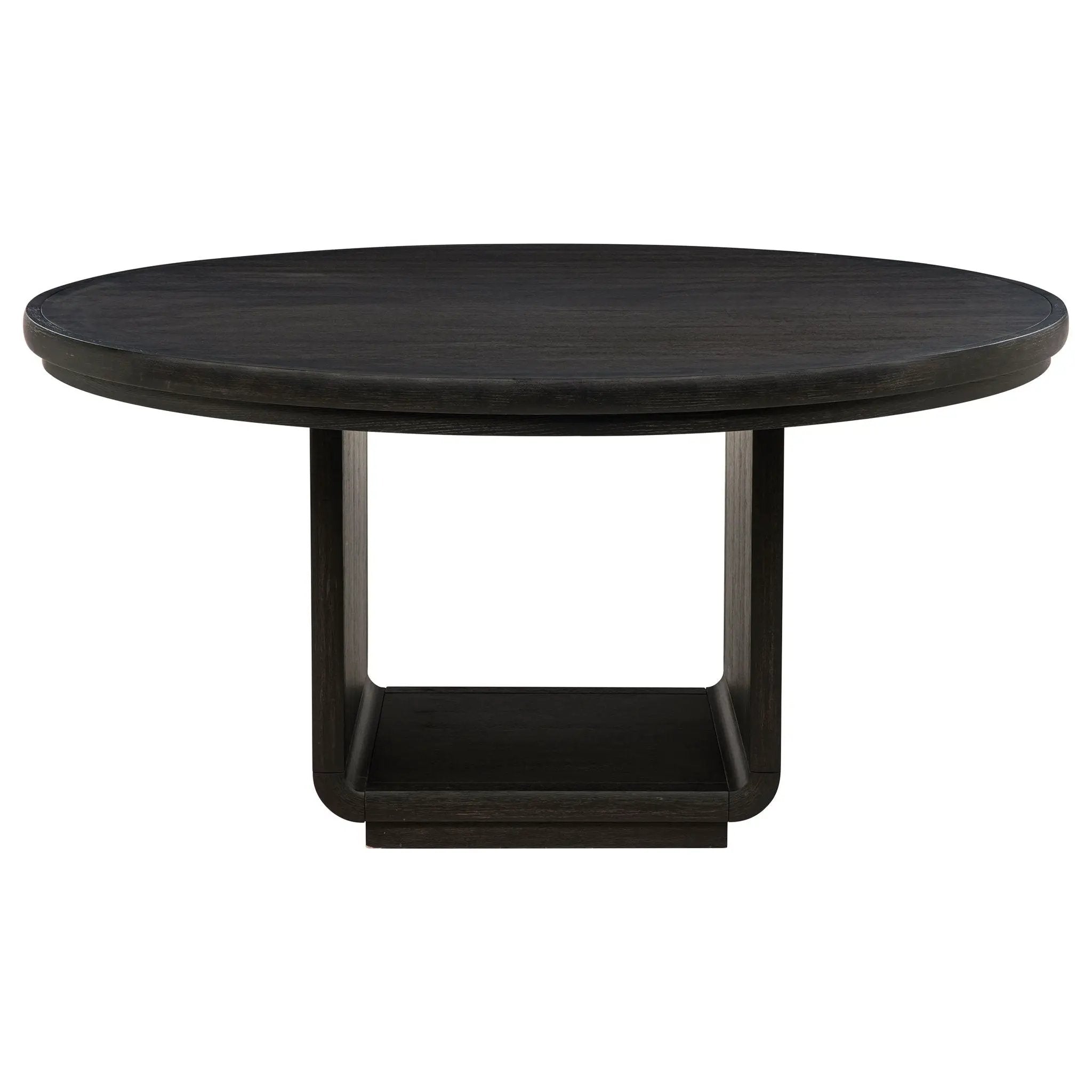 Leandro 7-piece Round Dining Table Set Burnished Black by Unique Piece Furniture