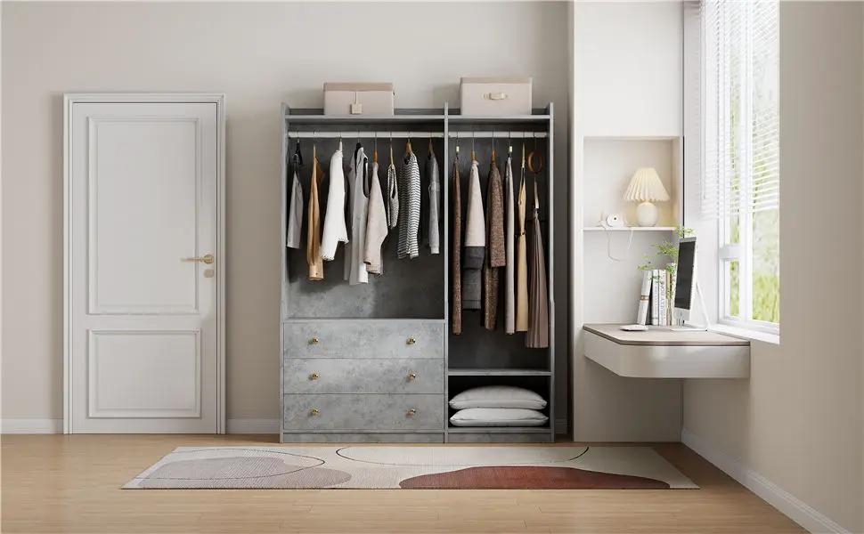 Open Wardrobe Storage For Bedroom by HouseOfZazla