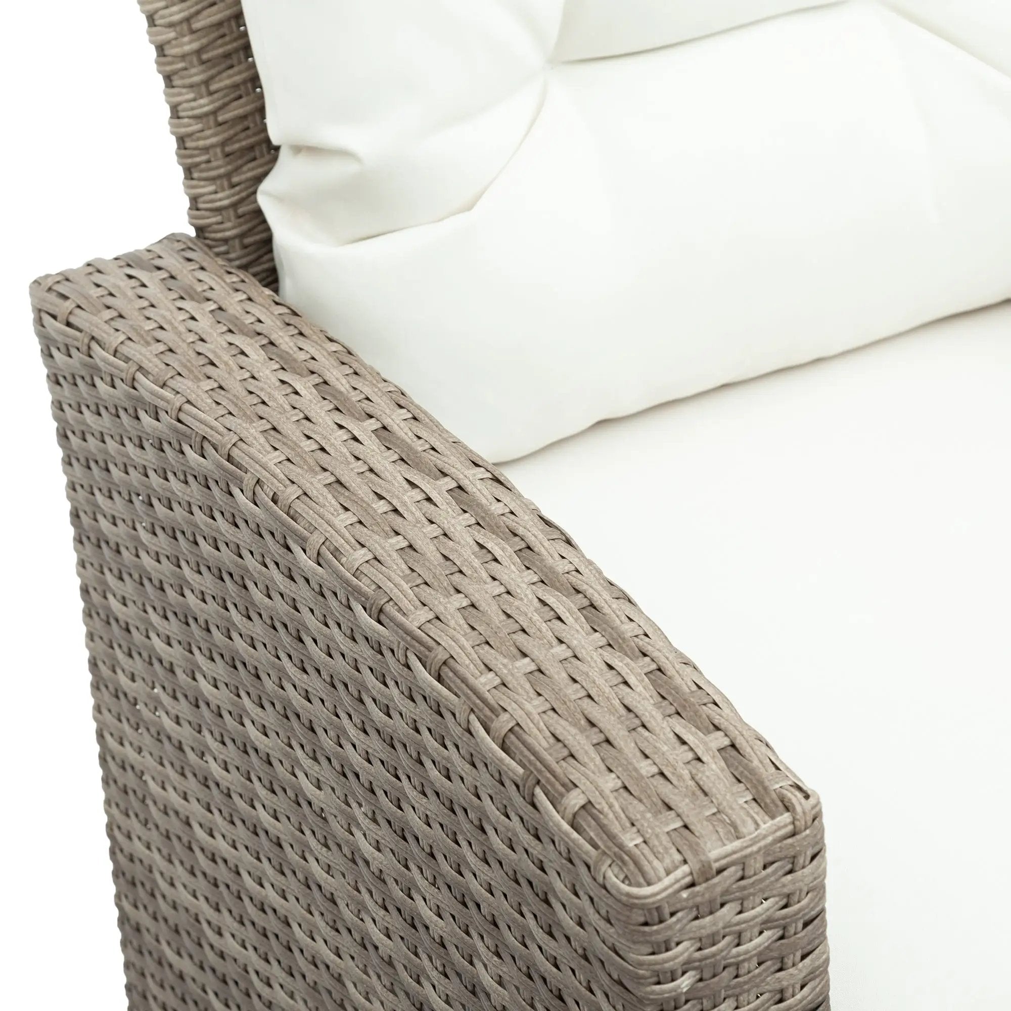 Set Of 4 Piece All Weather Wicker Patio Furniture by BLAKHOM
