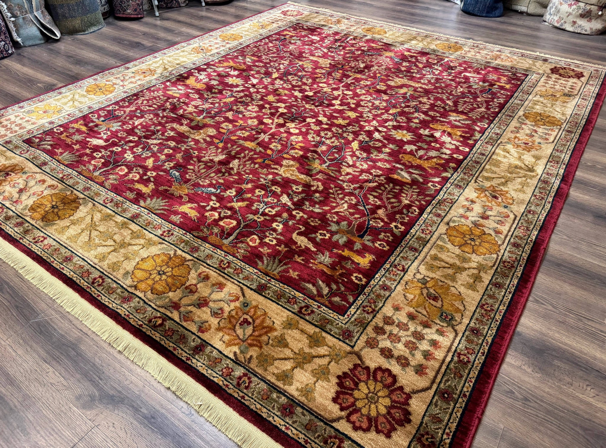 Karastan Rug 8.8 x 10, Antique Legends Emperor's Hunt 2200-204, Wool Vintage Discontinued Karastan by Jewel Rugs