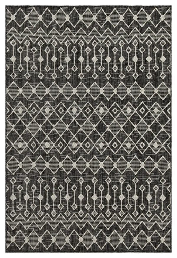 Sunshine - 5'3" X 7'3" Indoor, Outdoor Area Rug - Anthracite