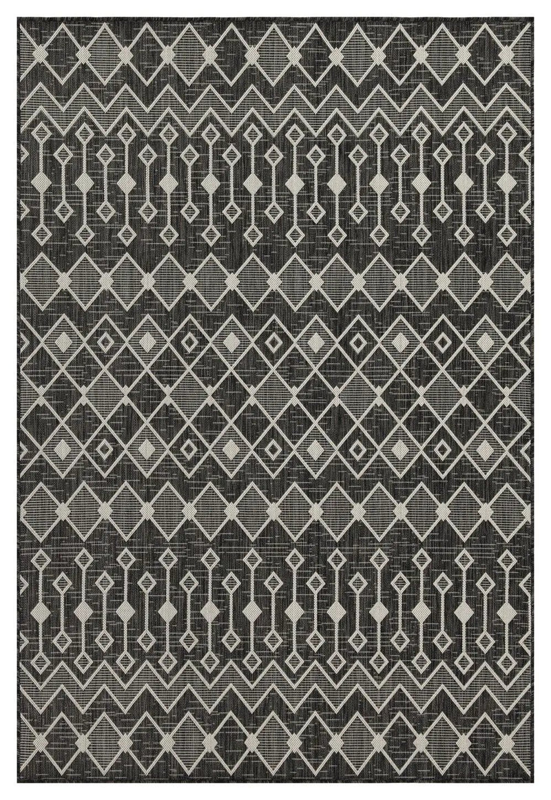 Sunshine - 5'3" X 7'3" Indoor, Outdoor Area Rug - Anthracite by Unique Piece Furniture