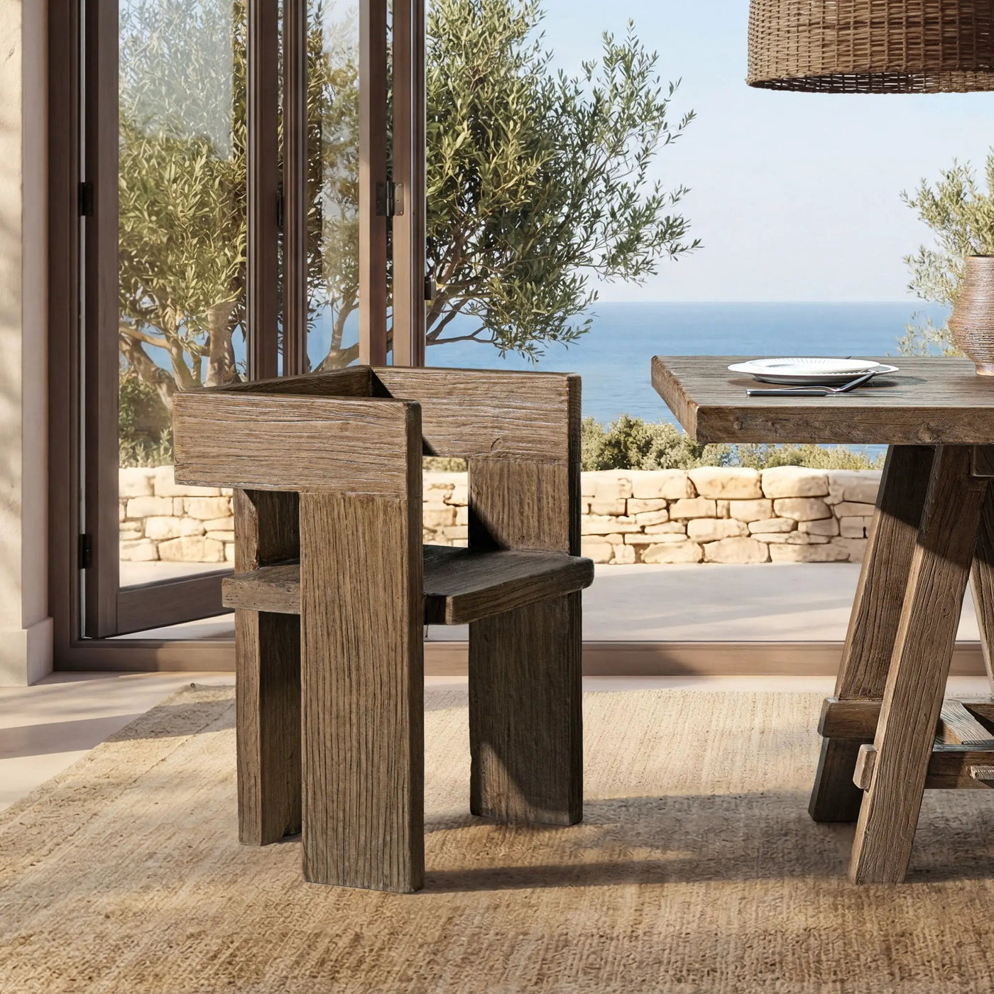 Avenel - Sculptural Block Accent Chair by HouseOfZazla