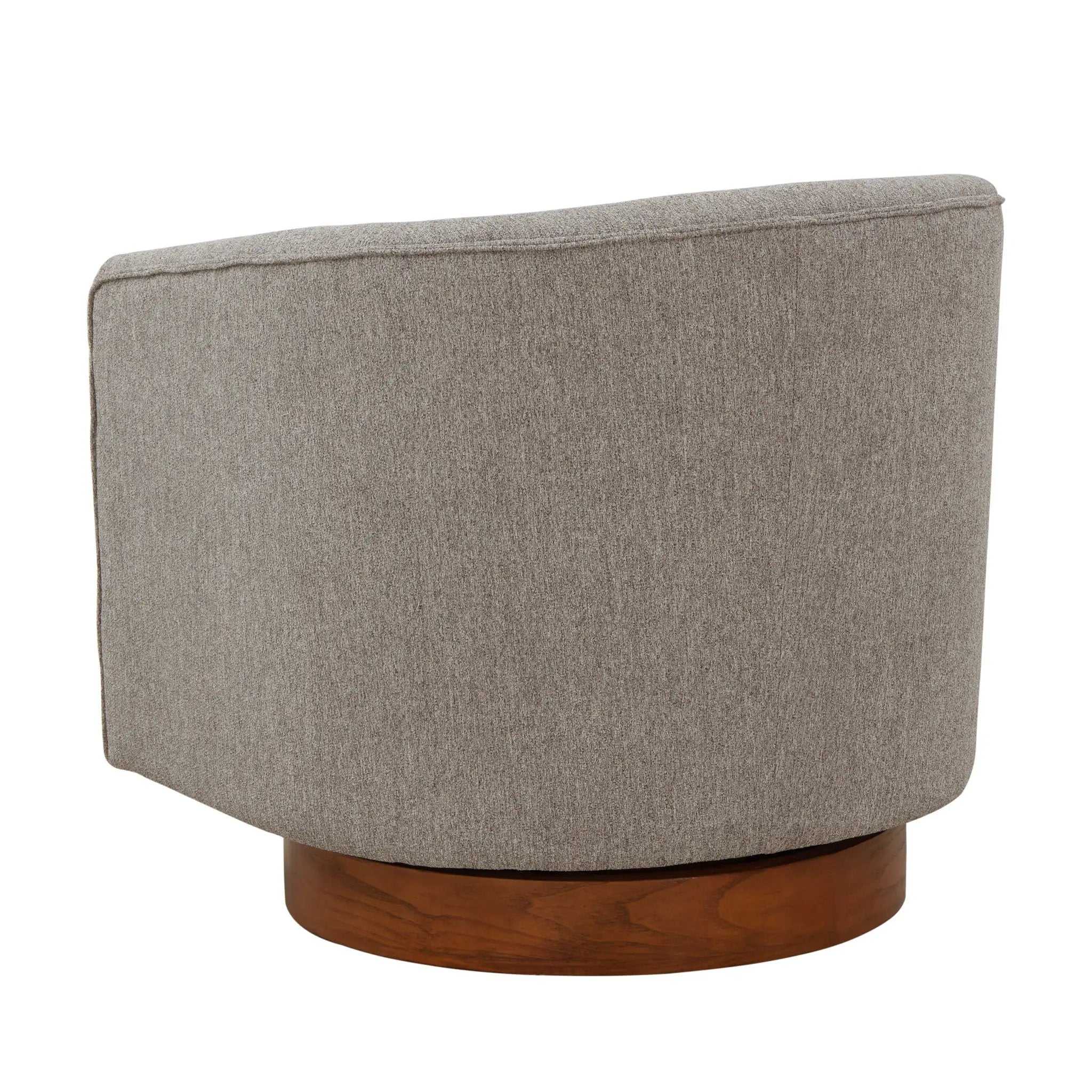 Miramar - Swivel Barrel Chair With Wooden Base by HouseOfZazla