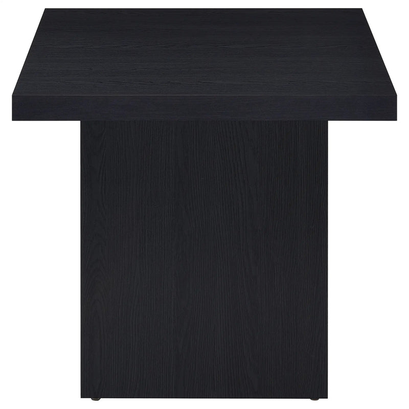 Devar 3-piece Square Cocktail Coffee End Table Set Black by Unique Piece Furniture