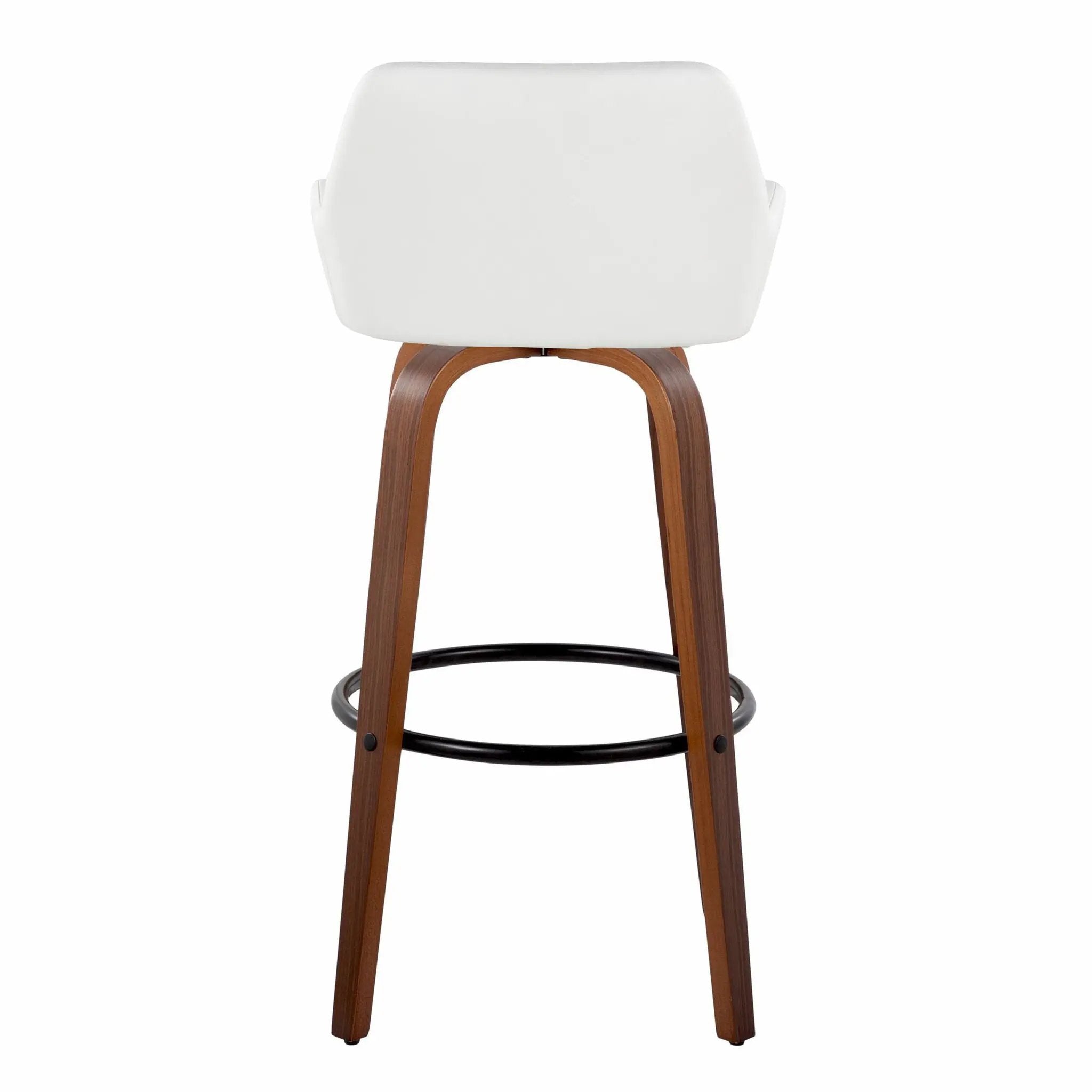 Daniella - Contemporary Fixed Height, Barstool & Swivel And Round Footrest (Set of 2) by Unique Piece Furniture
