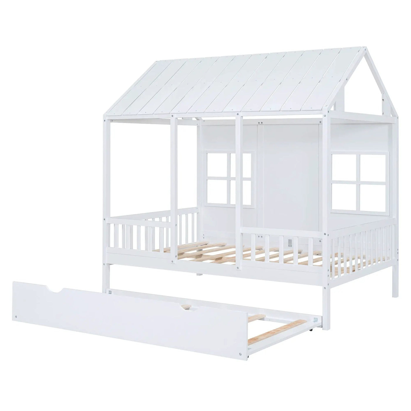House Bed With Twin Size Trundle, Daybed by HouseOfZazla