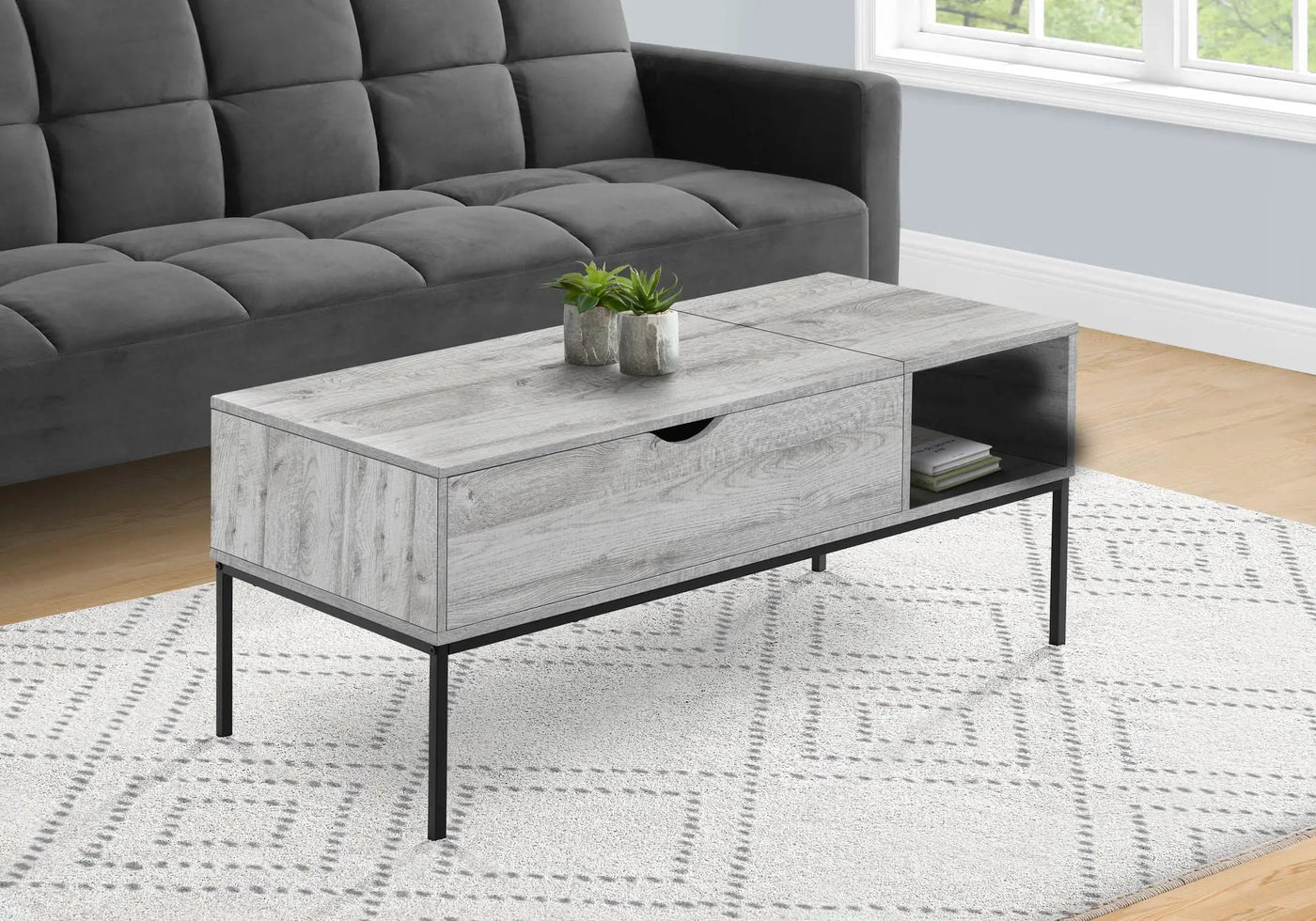 8th Street Rectangular Lift-Top Coffee Table by HouseOfZazla