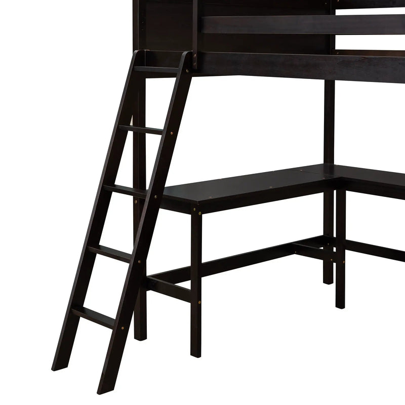 Loft Bed With Shelves With Desk