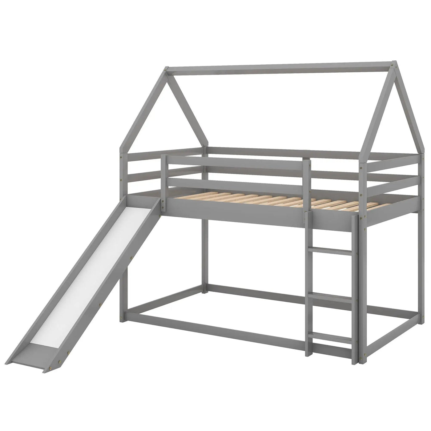 House Shape Bunk Bed With Slide And Ladder by HouseOfZazla