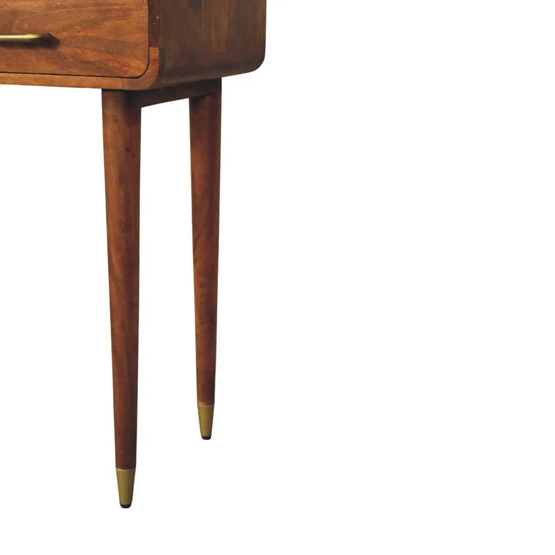 Solid Wood Valenza Curved Console Table by HouseOfZazla