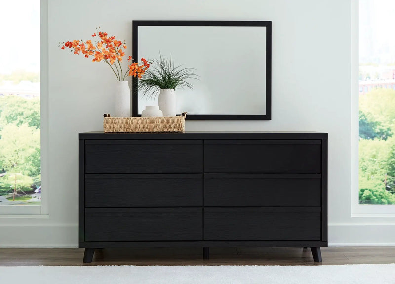 Danziar - Dresser And Mirror - Black by Unique Piece Furniture