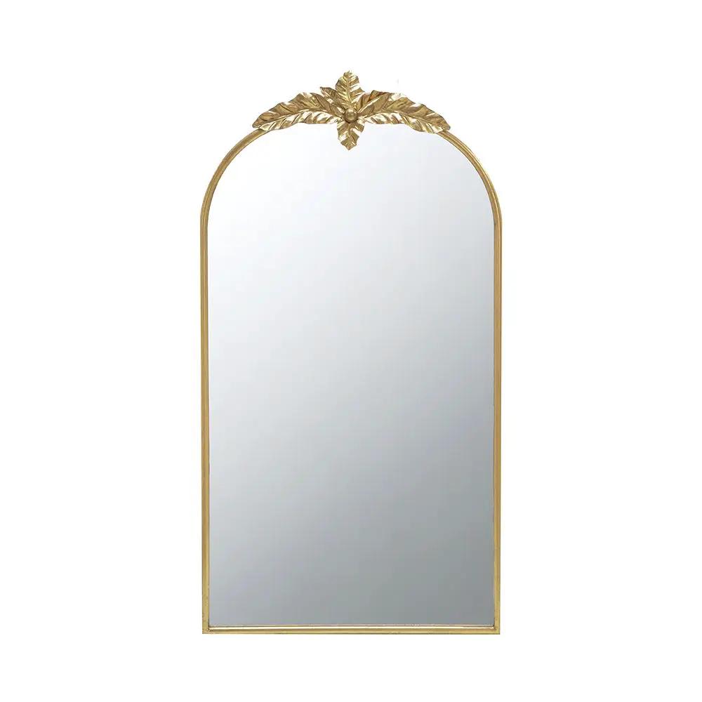 Arched Wall Mirror With Metal Frame, Wall Mirror For Living Room by HouseOfZazla