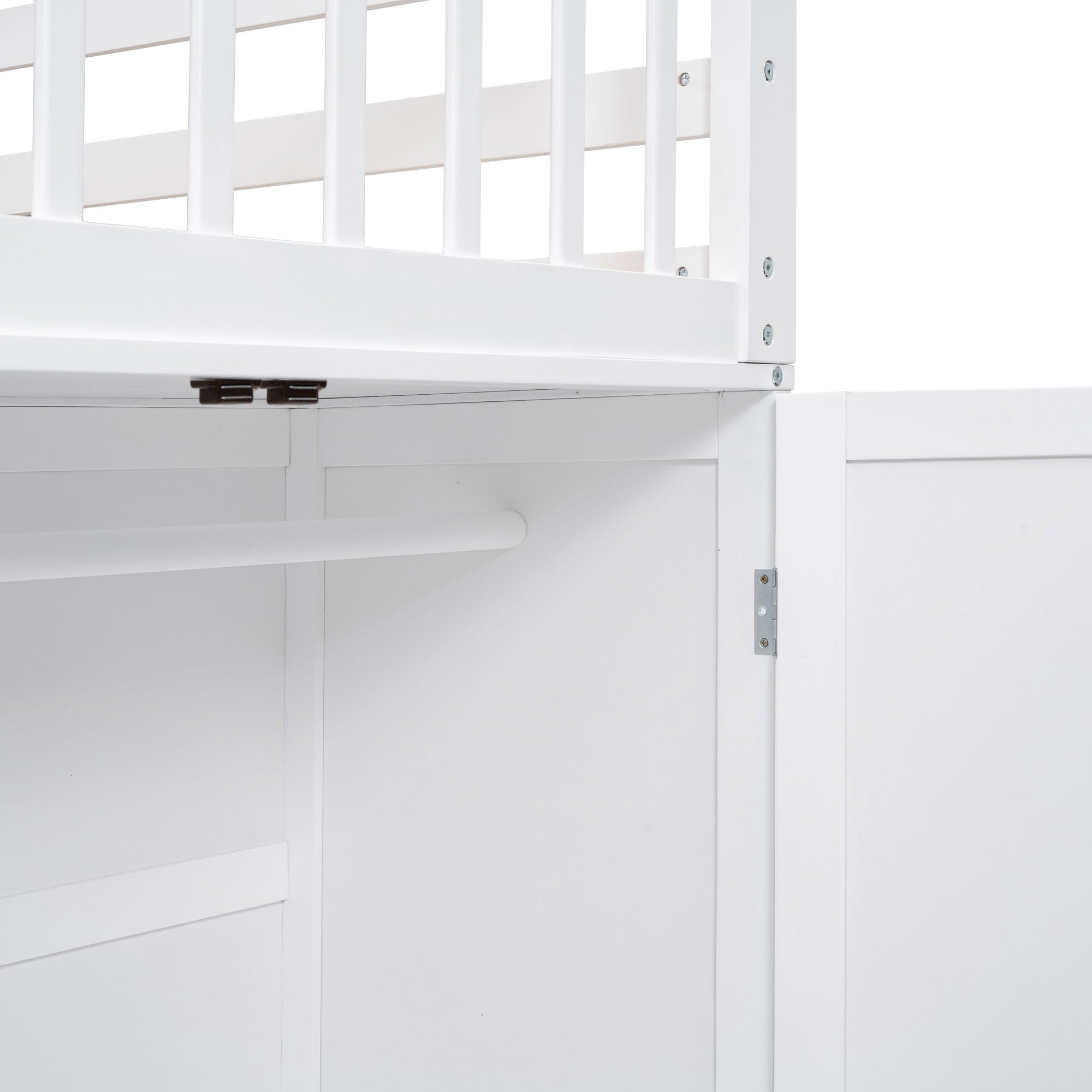 L Shaped Bunk Bed With 3 Drawers, Portable Desk And Wardrobe by HouseOfZazla