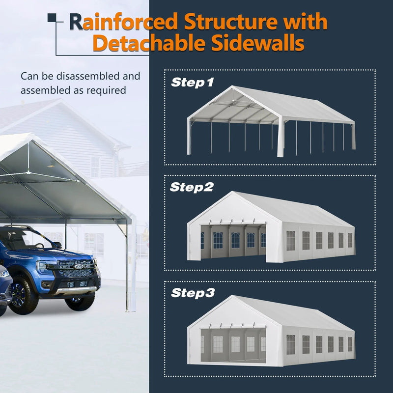 20x40FT Heavy Duty Party Tent with Removable Sidewalls by HouseOfZazla