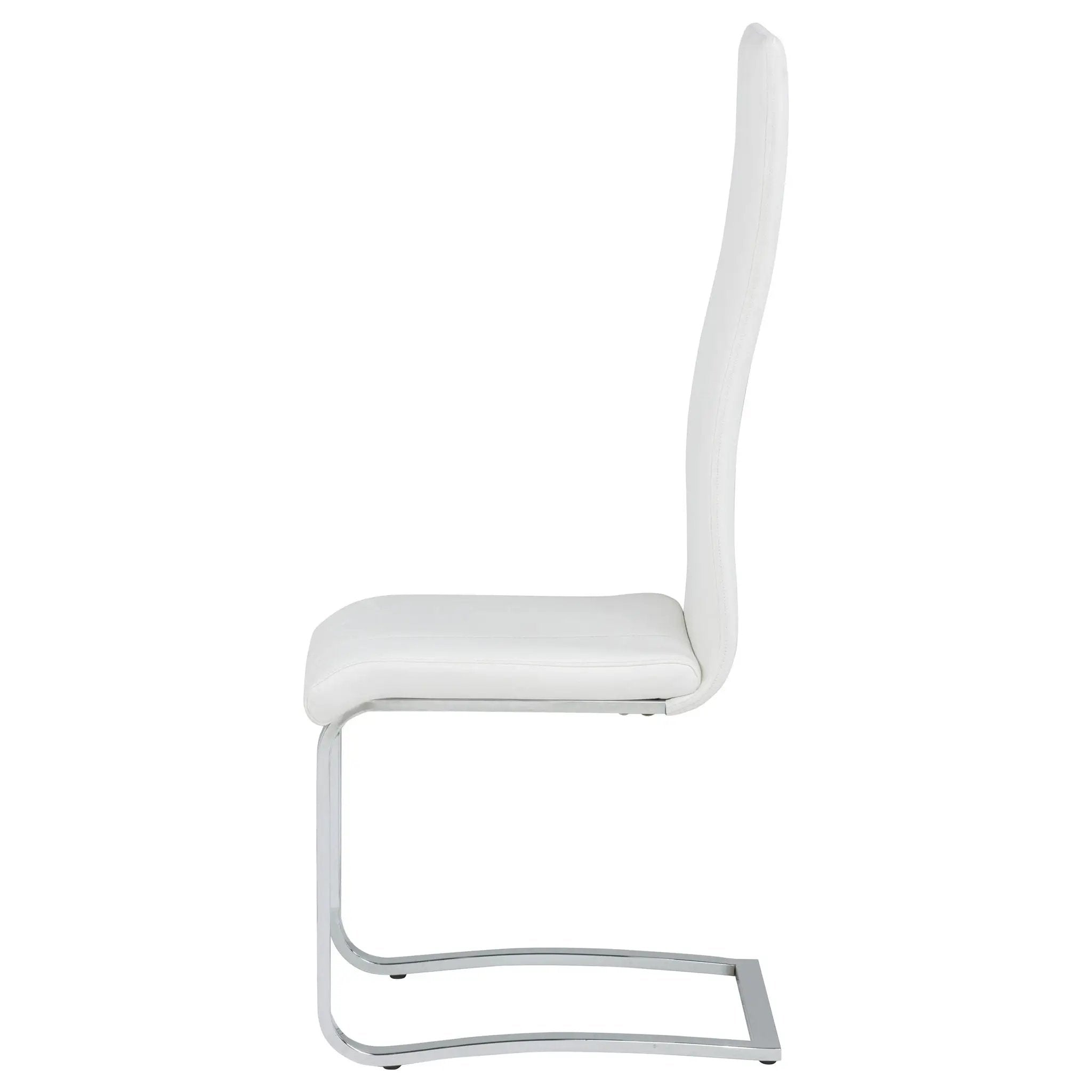 Montclair Upholstered Dining Side Chair White (Set of 4) by Unique Piece Furniture