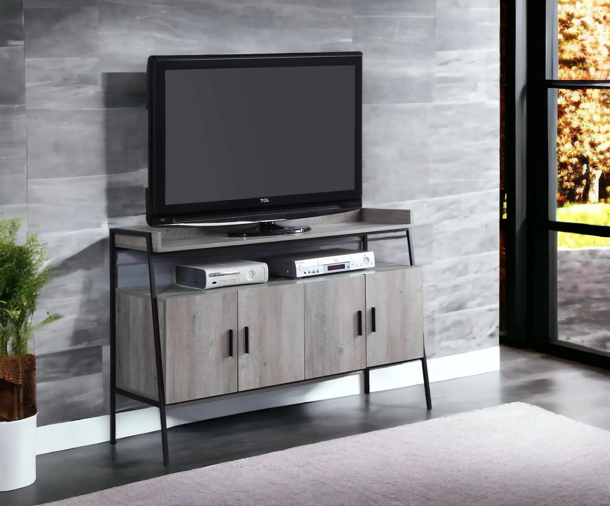 Samiya - TV Stand - Gray by Unique Piece Furniture