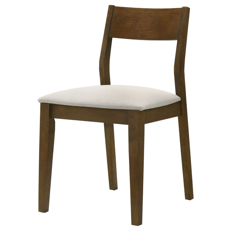 Almonte Dining Chair Upholstered Seat Dark Brown (Set of 2) by Unique Piece Furniture