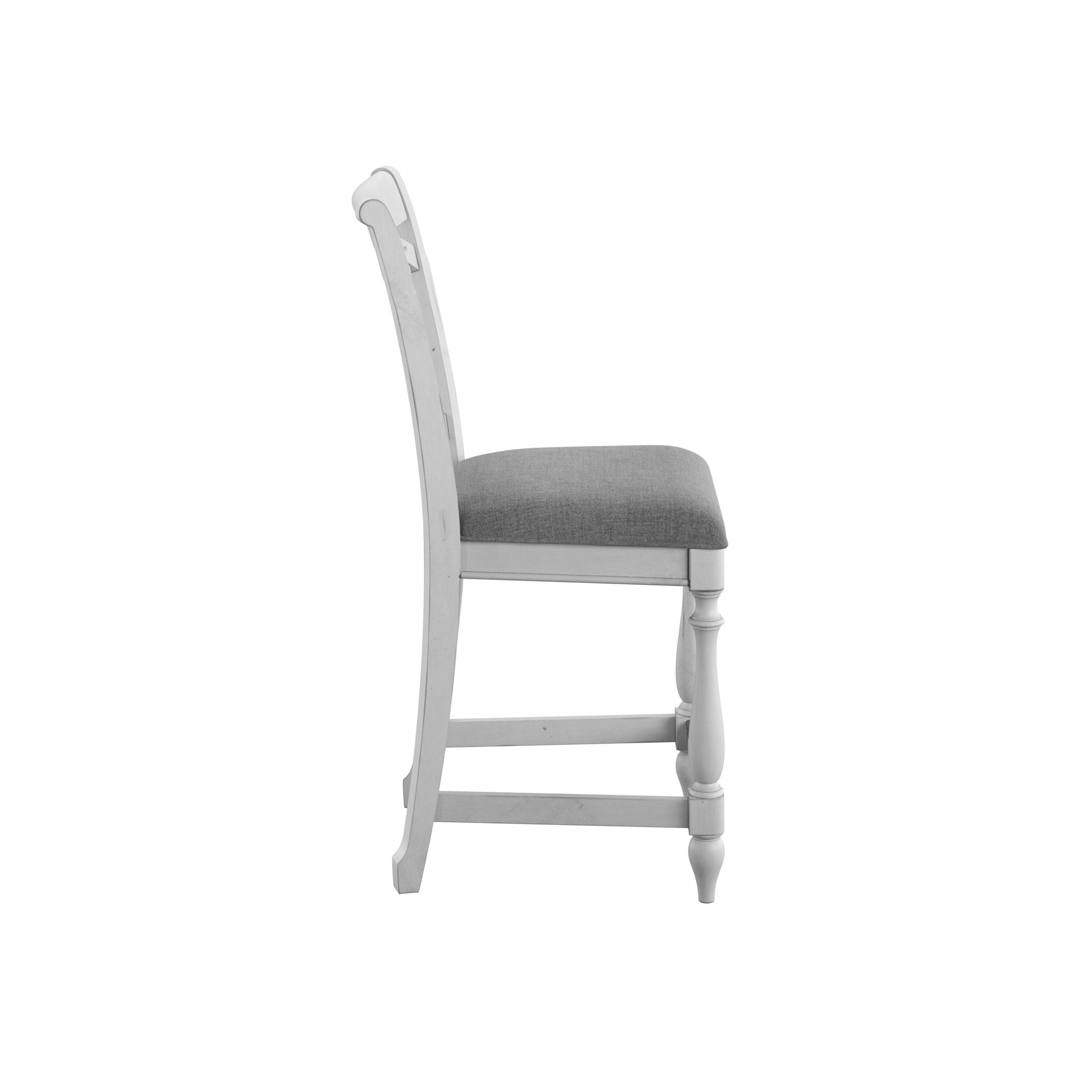 Slat Back Barstools (Set of 2) - Gray by Unique Piece Furniture