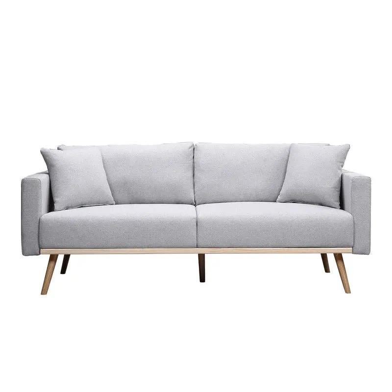 Easton - Fabric Sofa With USB Charging Ports Pockets And Pillows by HouseOfZazla