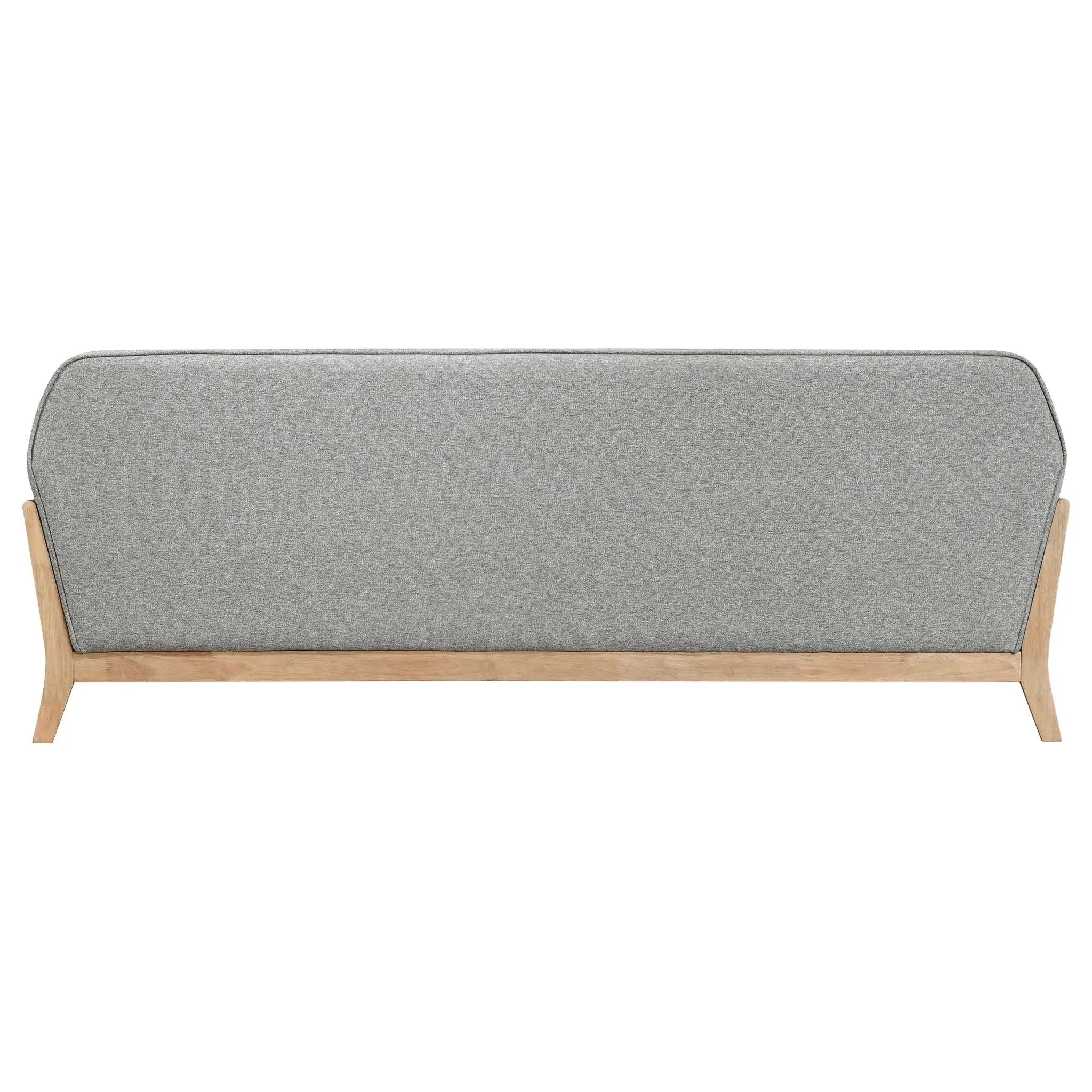 Vaughn Fabric Upholstered Flared Arm Sofa Grey by Unique Piece Furniture
