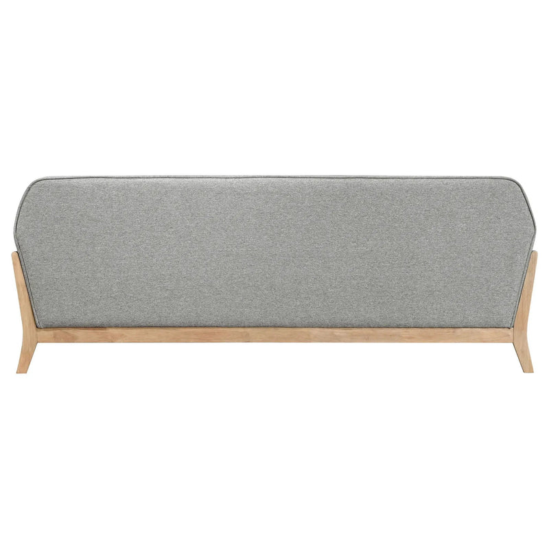 Vaughn Fabric Upholstered Flared Arm Sofa Grey by Unique Piece Furniture