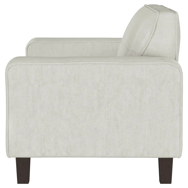 Xana - Track Arm Tufted Loveseat - Greige