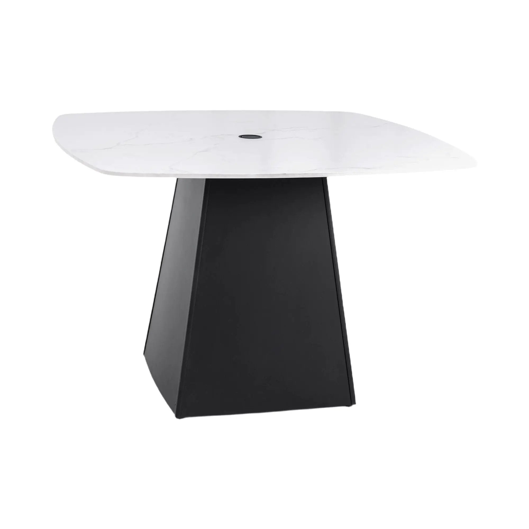 Rounded Square Outdoor Pedestal Dining Table by HouseOfZazla
