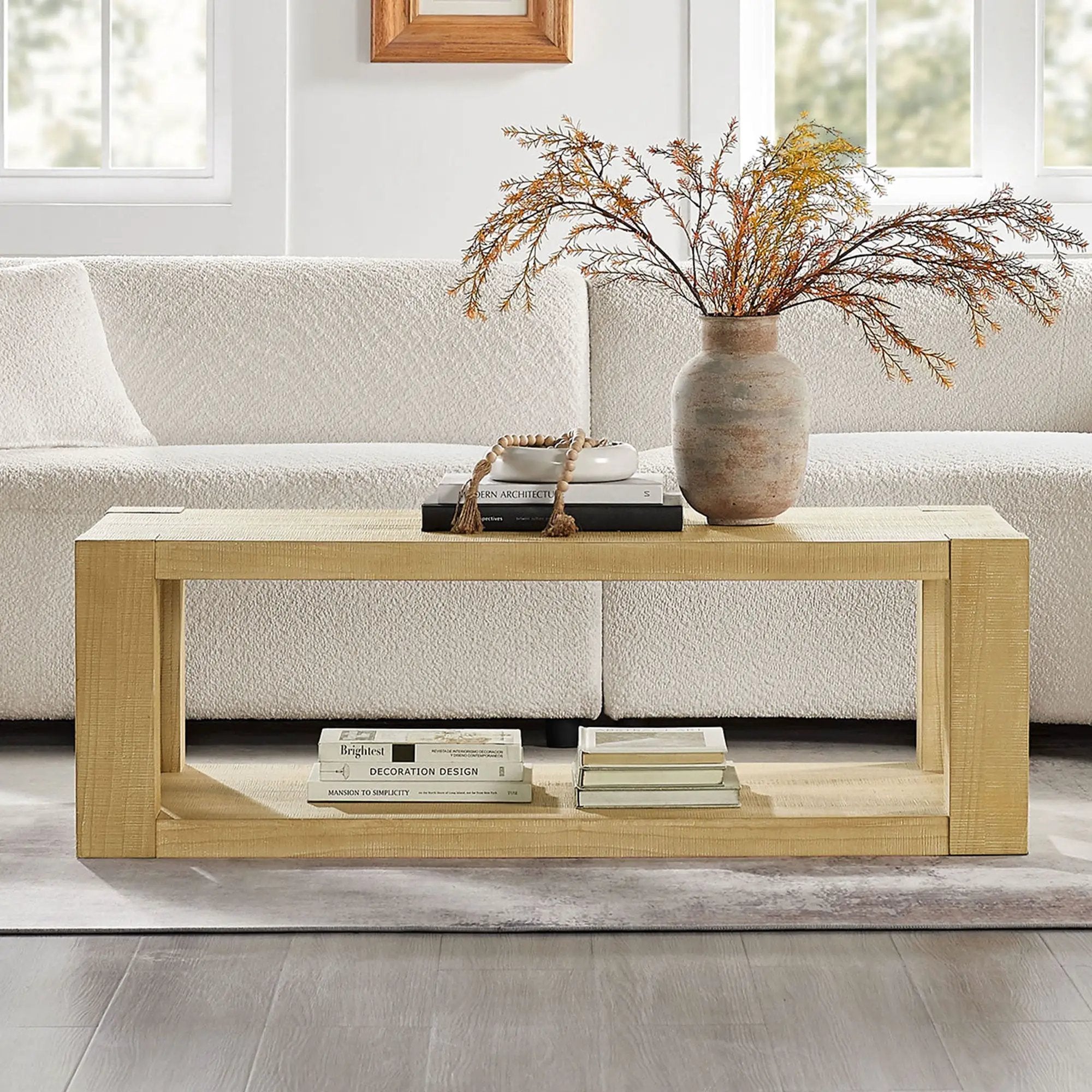 2-Piece Modern Rectangle Coffee Table Set by HouseOfZazla