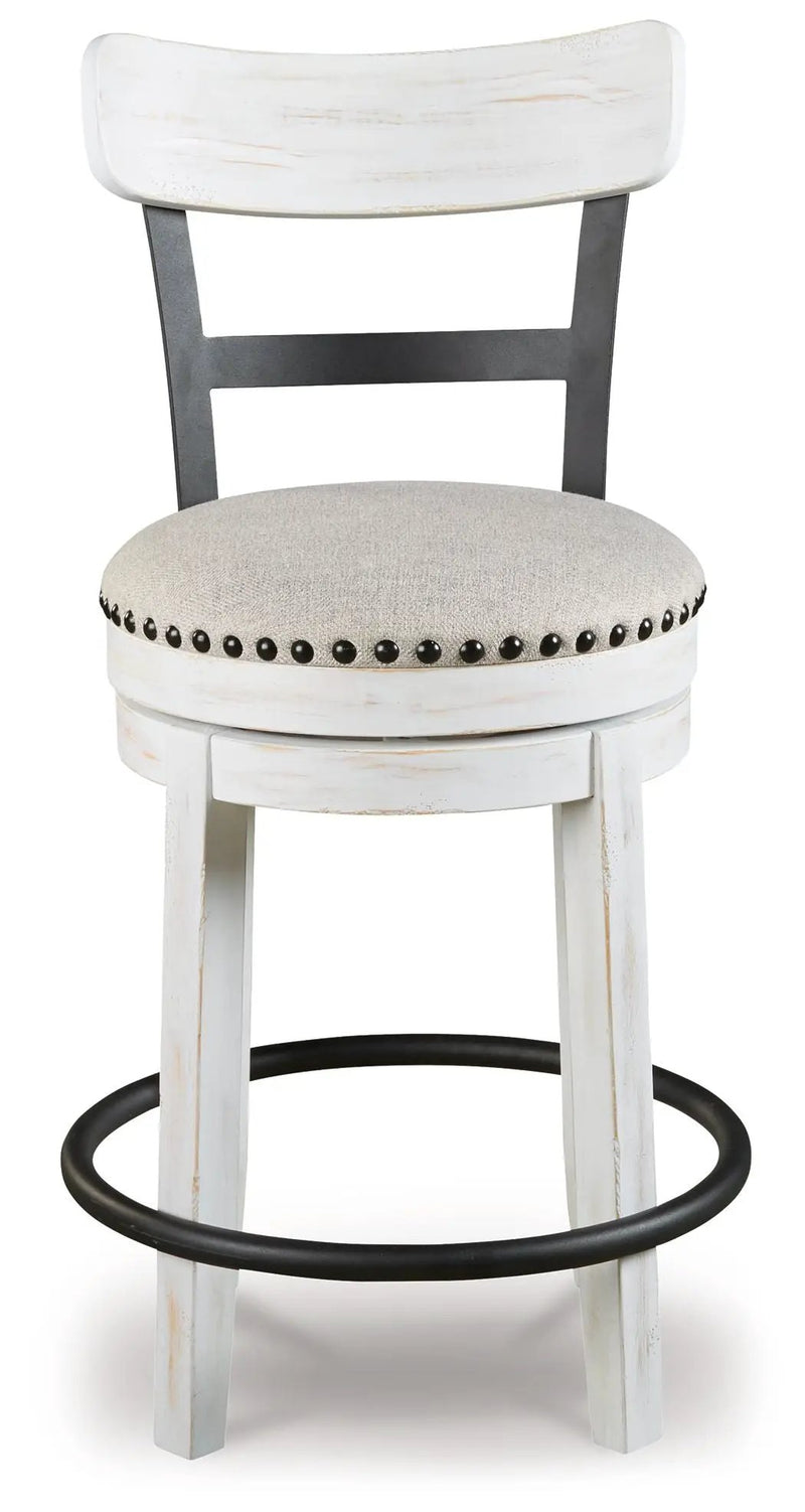 Valebeck - Full Back Swivel Stool by Unique Piece Furniture