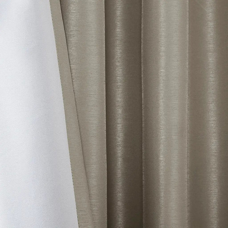 Twist Tab Total Blackout Window Curtain Panel Pewter 50x84 by HouseOfZazla