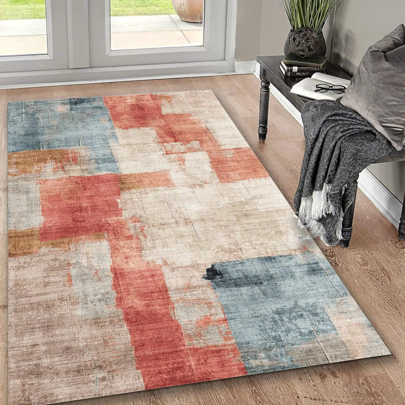 Toucan - 5' X 7' Washable Non - Slip Area Rug - Ivory Multi by HouseOfZazla