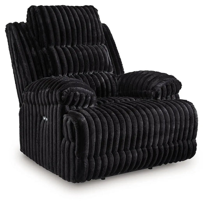 Rhine Falls - Zero Wall Power Recliner - Onyx by Unique Piece Furniture