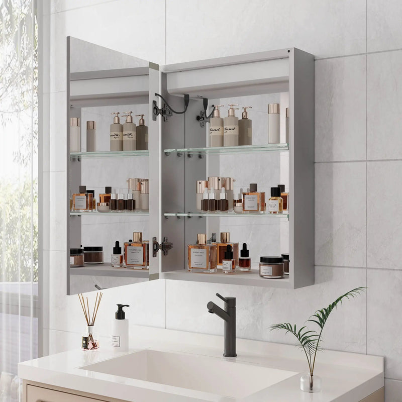 Bathroom Medicine Cabinet With Lights, LED Medicine Cabinet With Mirror, Lighted Medicine Cabinet With Defogger by Unique Piece Furniture