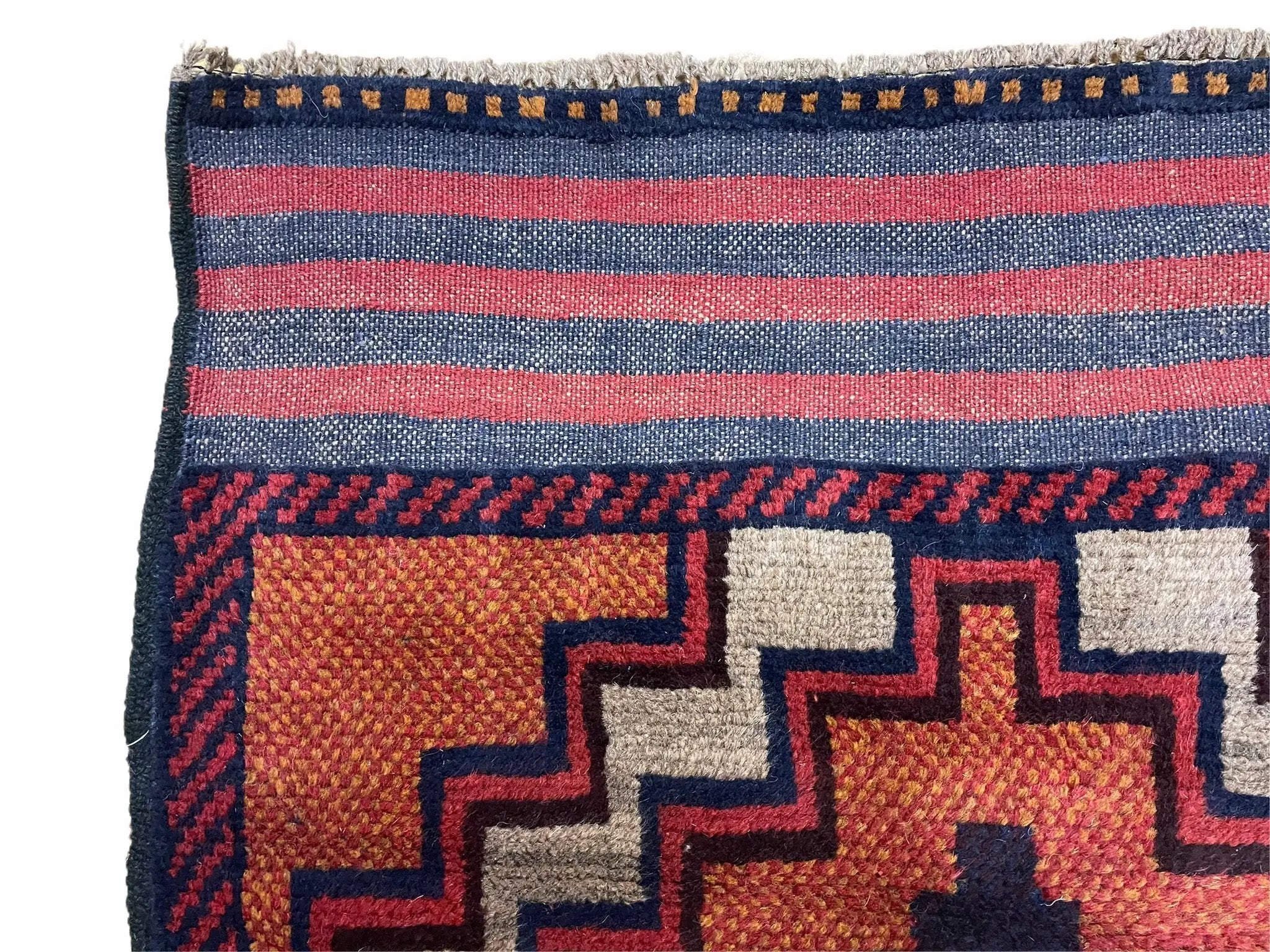 3X5 Vintage Handmade Tribal Wool Rug Balouchi Rug Afghan Rug Red 2' 8" X 4' 8" by Jewel Rugs